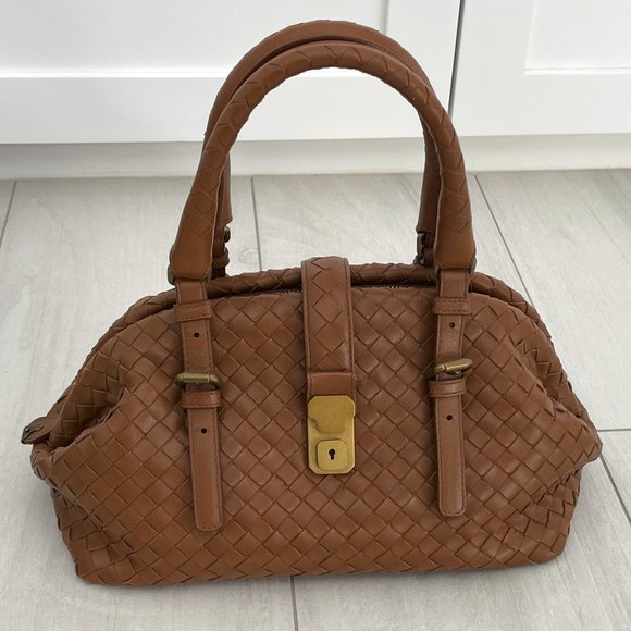 Bottega Veneta Handbag Brown with Bronze Hardware - Picture 1 of 9